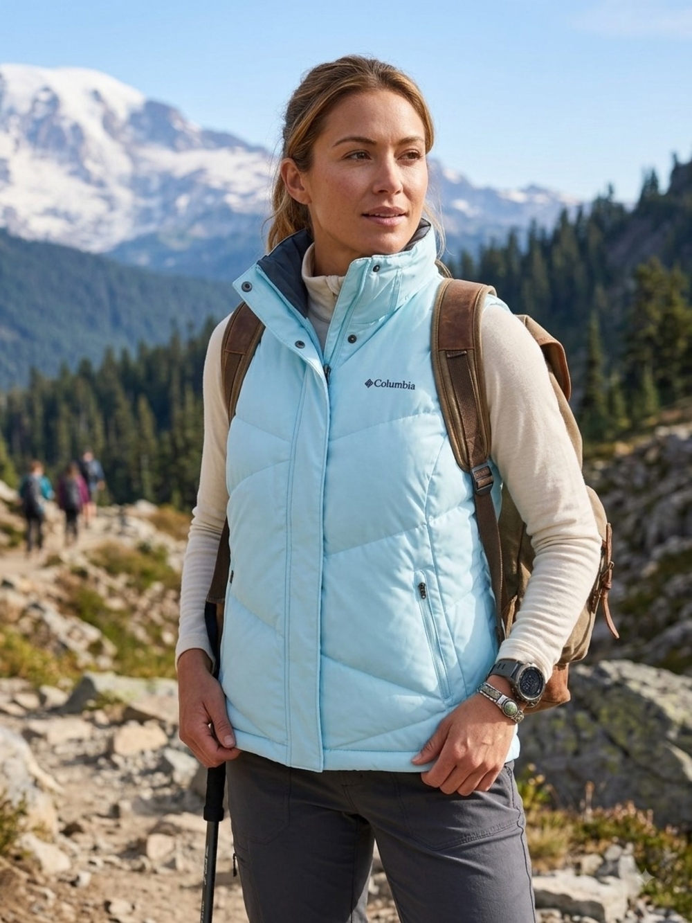 Columbia Women's Pale Blue Quilted Insulated Vest
